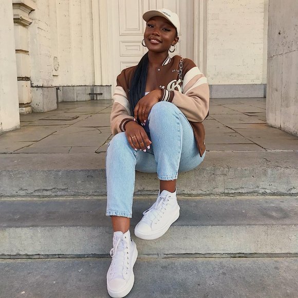 converse all star white outfit